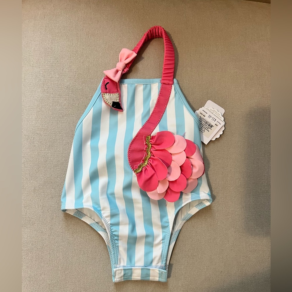 Mud Pie Flamingo Swim Suit 3-6 month